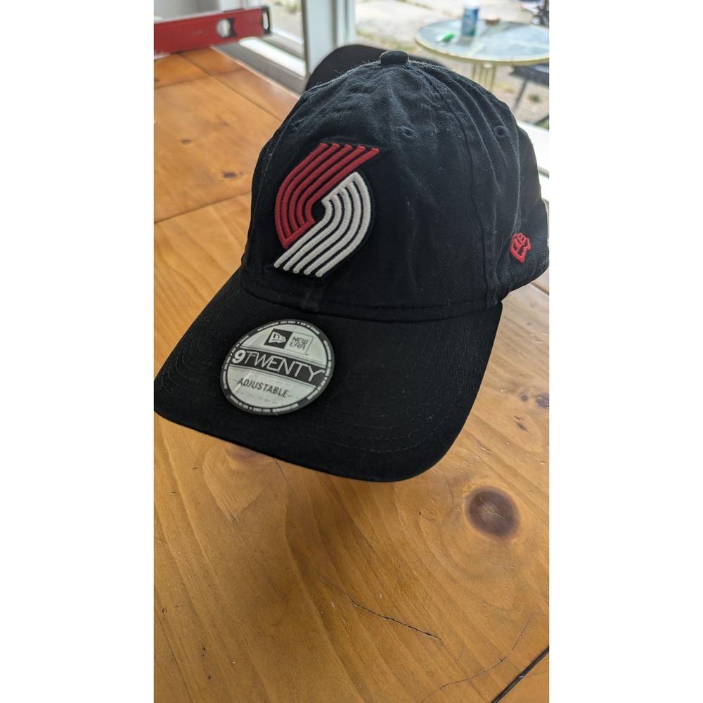 New Era Portland Trail Blazers 9TWENTY NBA Adjustable Hat Black Rip City Cap